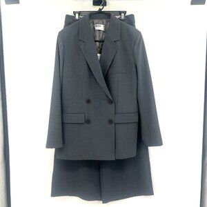 NWT Rita Ora x Primark Gray Wide Leg Pant Suit Women's Medium